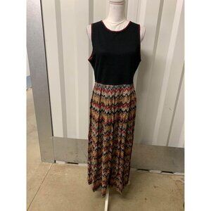 Vintage 90s Karin Stevens Sleeveless Maxi Dress Size 12